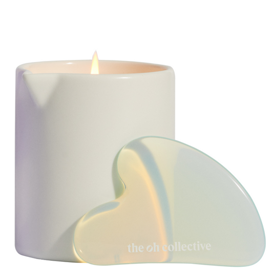 Gua Sha Massage Stone & Massage Candle